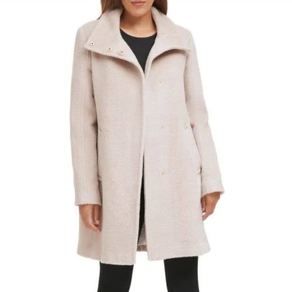 NWT Cole Haan Bone Wool Blend Peacoat Size 12 - Picture 1 of 5